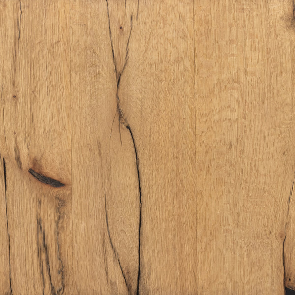 Elbert Console Table In Rustic Oak Veneer