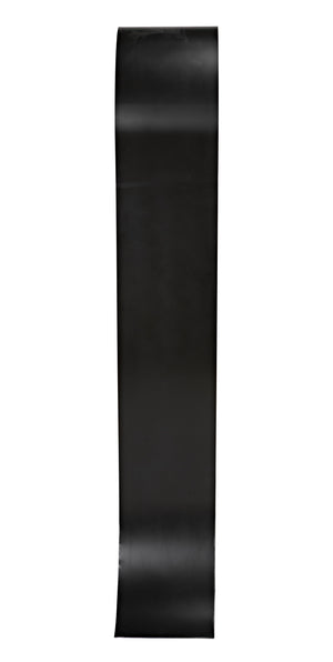 Zaha Industrial Steel Bookcase in Matte Black