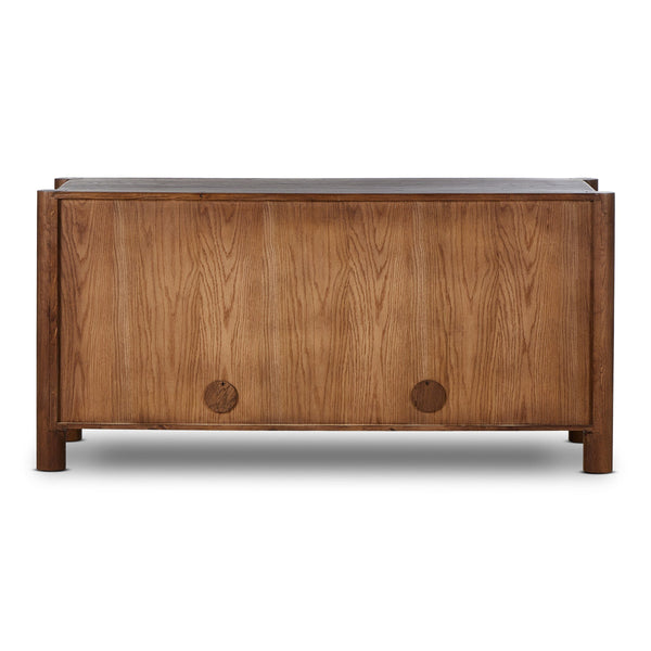 Ezri 6 Drawer Dresser - Carved Cocoa Oak