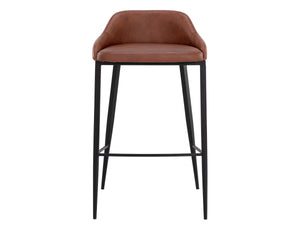 ASTRA BARSTOOL - BLACK - CINNAMON BROWN