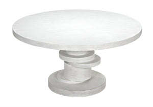 Hugo Dining Table 60",  White Wash