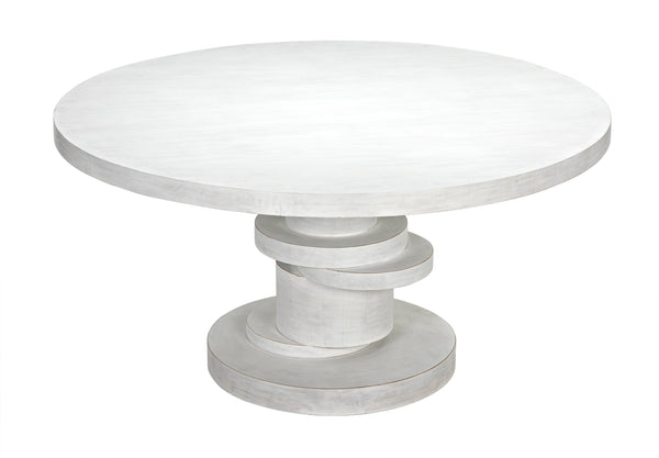 Hugo Dining Table 60",  White Wash