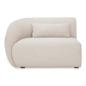 Amelia Left Arm Facing Chair in Warm White