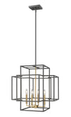 Titania 4 Light Pendant in Bronze + Olde Brass Finish