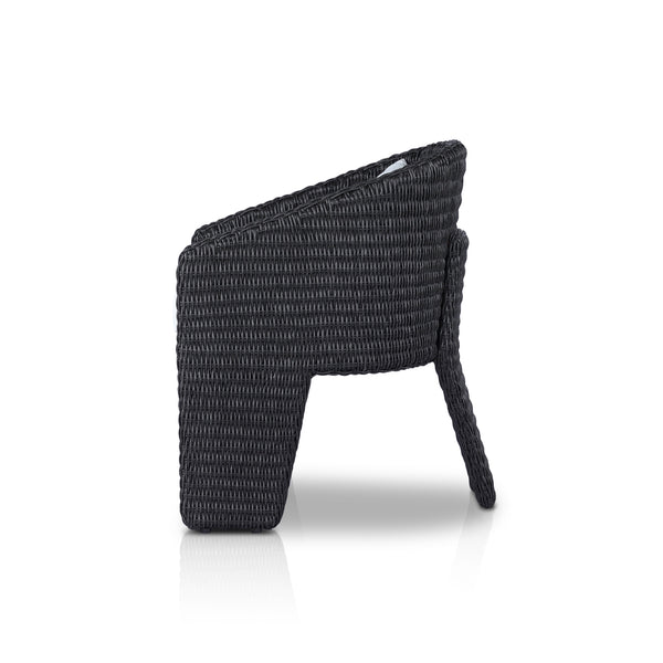 Fae Outdoor Dining Chair in Vintage Coal