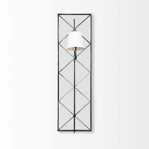 Krissta Black Metal and Mirror Wall Sconce
