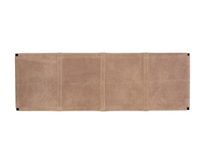 ELON BENCH - SUEDE LIGHT TAN LEATHER