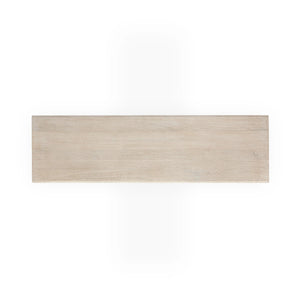Adir Solid Wood Rectangle Console Table - Cream