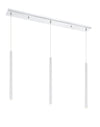 Forest 3 Light Island/Billiard in Chrome Finish