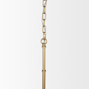 Edie Brushed Gold Metal w/ Frosted Glass Globe 1-Light Pendant