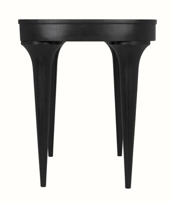 Rennie Mahogany Desk in Hand-Rubbed Black Finish
