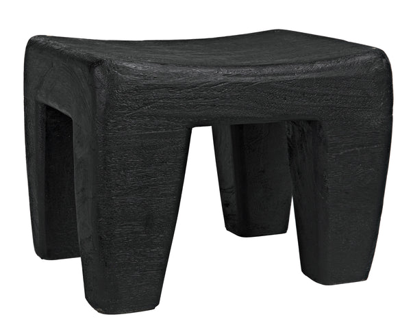 Sumo Stool, Black Burnt
