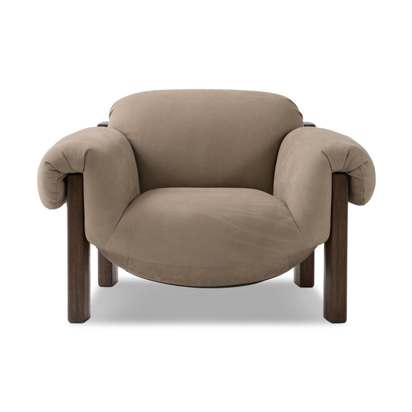 Samena Chair in Nubuck Sand