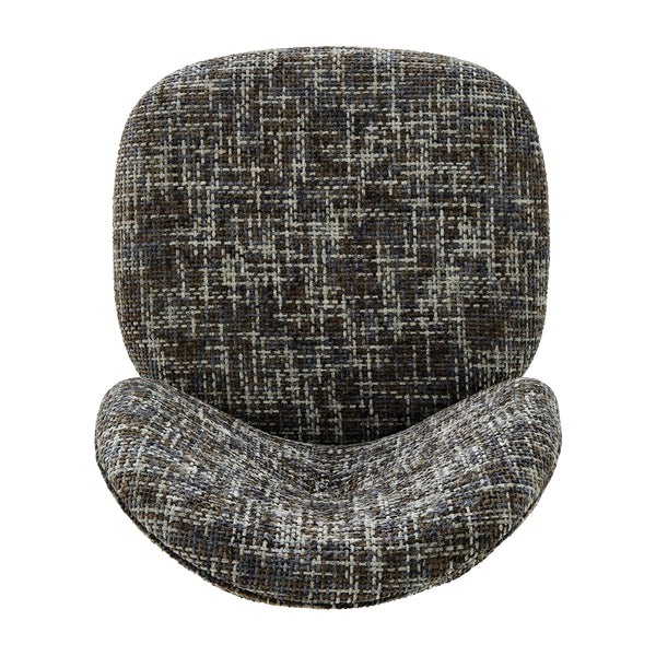 Nisha KD Chenille Dining Side Chair, Allure Gray