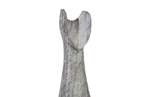 Cat Sculpture, Grey Stone, Large