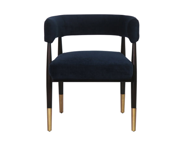 CALLEM DINING ARMCHAIR - DANNY NAVY