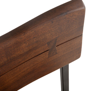 Loft Acacia Wood Live Edge Dining Chair