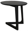 Cantilever Sungkai/Mindi Table in Charcoal Black Finish