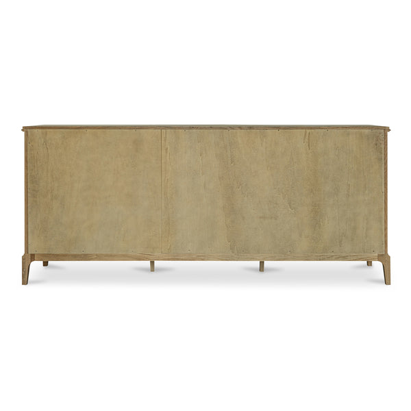 Sadie 9 Drawer Dresser in Brown Oak Finish