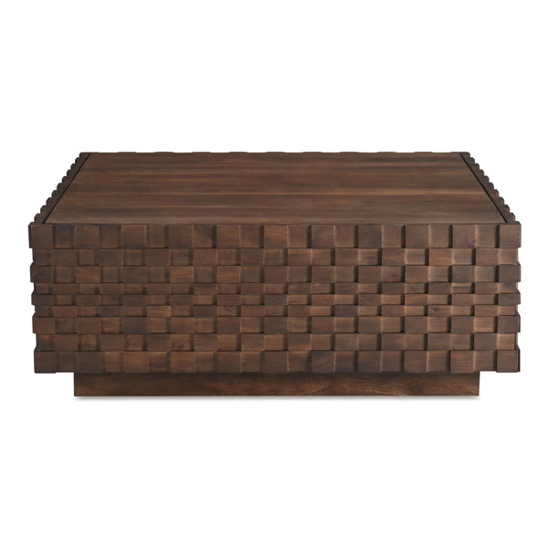 Easton Storage Coffee Table in Brown Wood