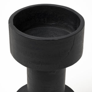 Bolton I 3.9L x 3.9W x 10.6H Black Metal Table Candle Holders