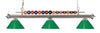 Shark 3 Light Billiard Light in Brushed Nickel Finish