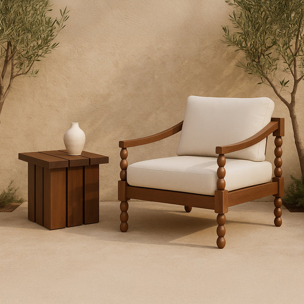 Moe's Denby Outdoor Side Table Brown