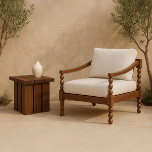 Moe's Denby Outdoor Side Table Brown