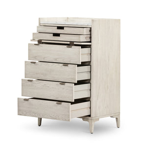 Viggo Tall Dresser In Vintage White Oak