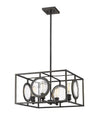Port 4 Light Pendant in Olde Bronze Finish