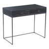 Atelier Desk Black with Acacia Wood & Iron Frame