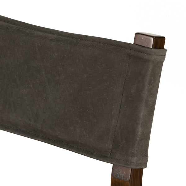 Ferris Stool In Nubuck Charcoal In Counter
