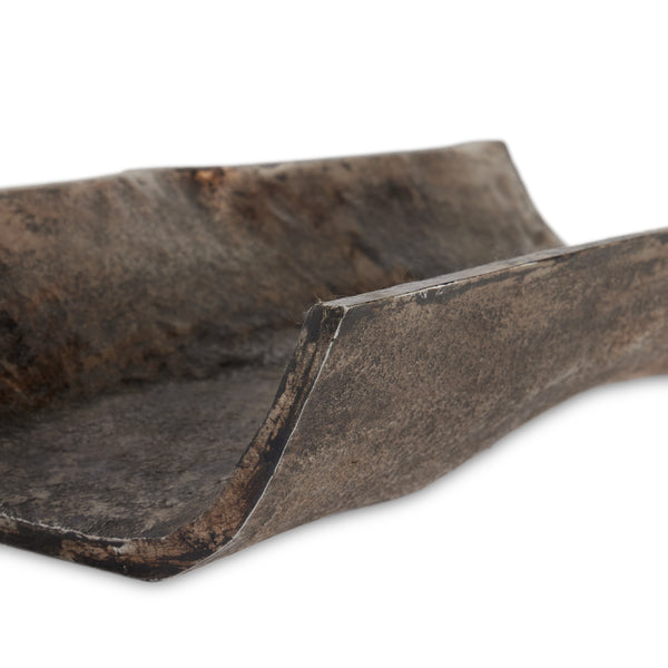 Jagen Outdoor Tray In Rustic Cast Aluminum