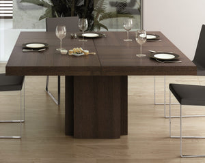 dusk 51" dining table in chocolate