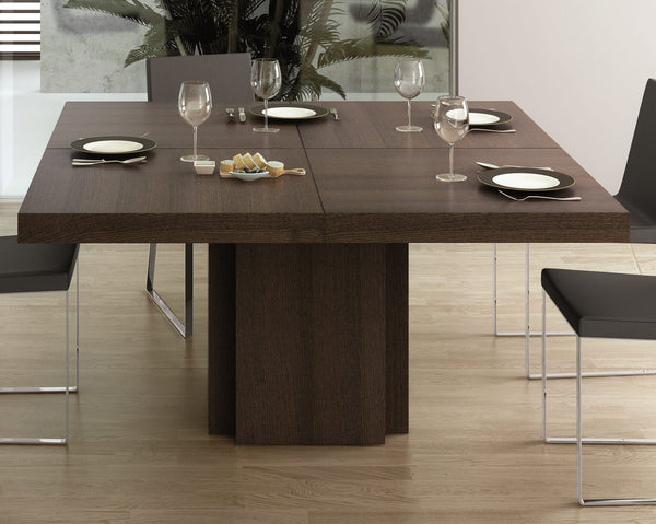 dusk 51" dining table in chocolate