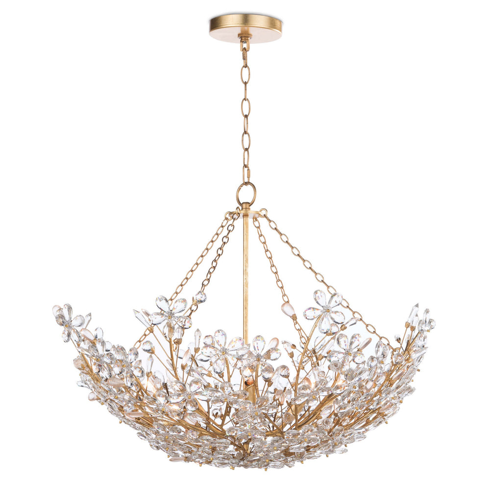 Cheshire Basin Chandelier (Gold Leaf)