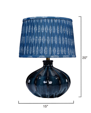 Hershey Ceramic Table Lamp with Cotton Shade