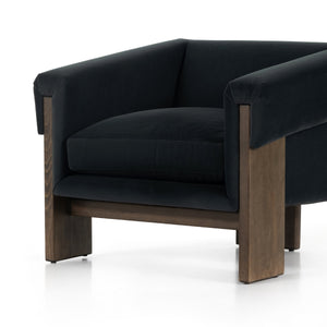 Cairo Chair In Modern Velvet Smoke