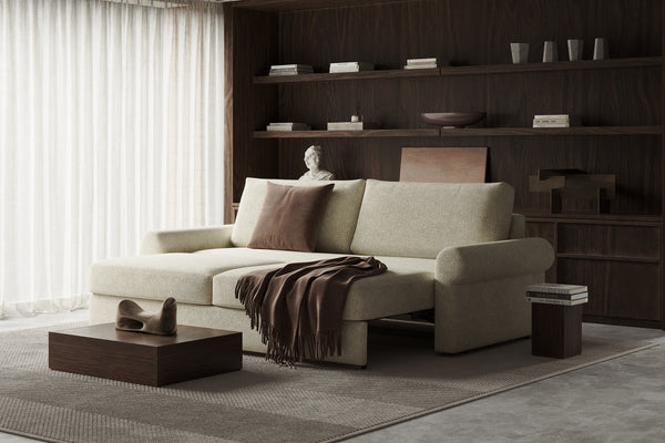 VILANDER SOFA BED, ROLL ARMS, 57"X79"