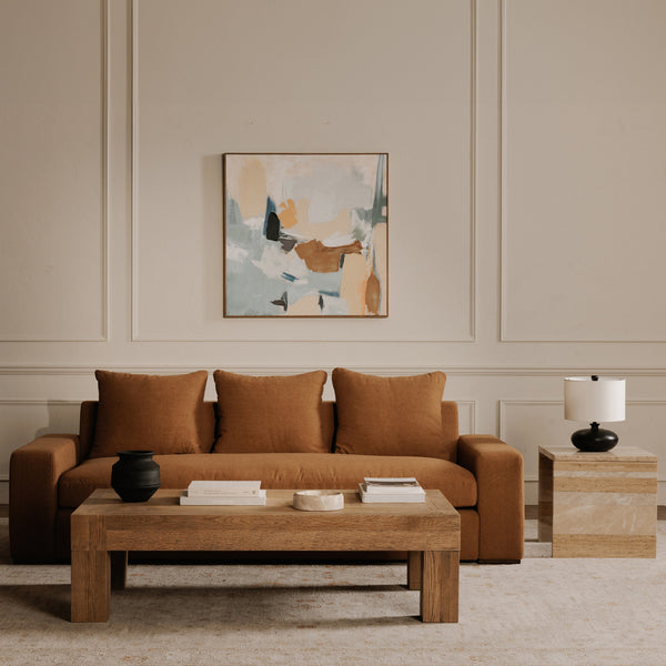 Moe's Thomas Sofa in Rust Polyester