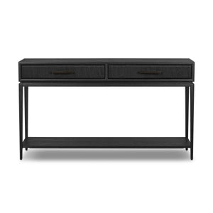 Rosenell Console Table - 60" - Black Oak Solid