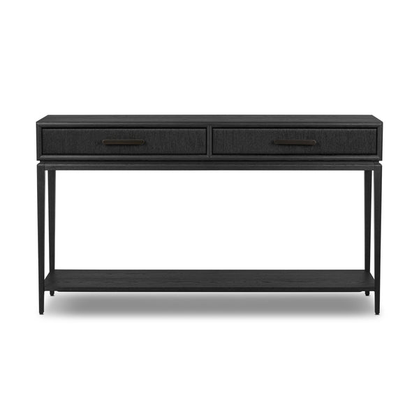 Rosenell Console Table - 60" - Black Oak Solid
