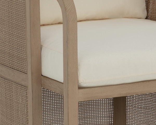 PALERMO DINING CHAIR - DRIFT BROWN - STINSON CREAM