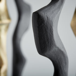 Britons Sculpture in Antique Brass and Black