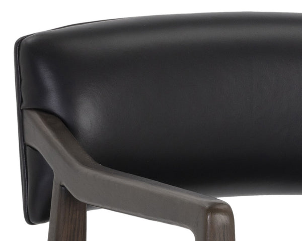 Keagan Office Chair - Cortina Black Leather