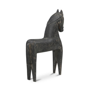 Gallant Handcrafted Black Wooden Sculpture