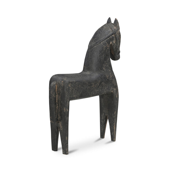 Gallant Handcrafted Black Wooden Sculpture