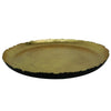 Large Iron Plate Gold Leaf/Black