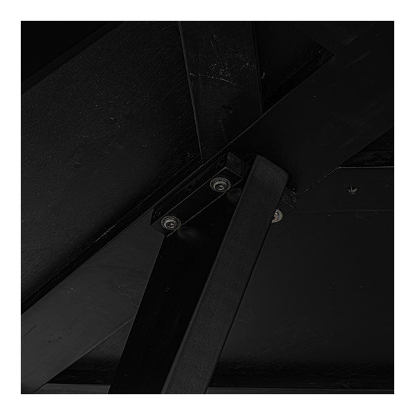 Moe's Parq 60" Round Dining Table Black Acacia