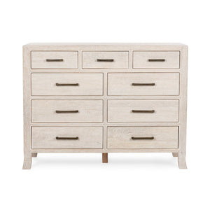 Westmont Solid Wood 9-Drawer Dresser - Creamwood